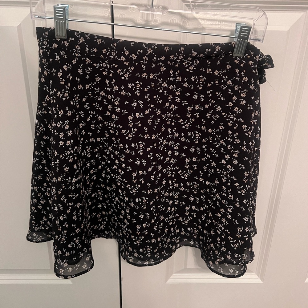 Forever 21 Floral Wrap Skirt